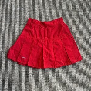 Vintage HEAD Tennis Pleated Skirt — Red, XS/S